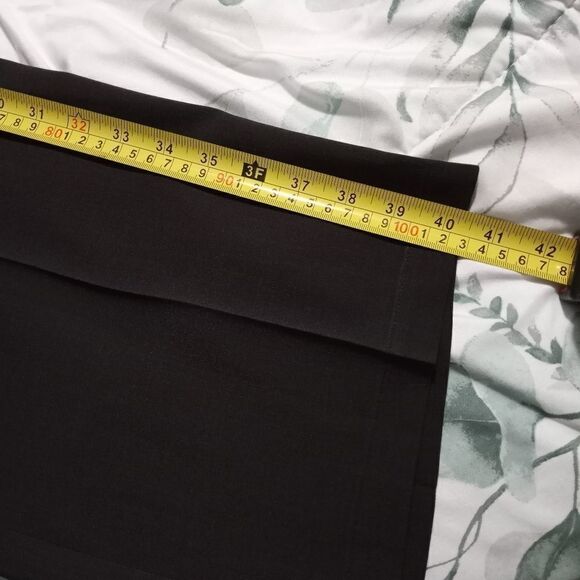 Banana Republic 12 Full Length Black Zipper Pockets Cord Women's Dress Pants - Picture 9 of 10